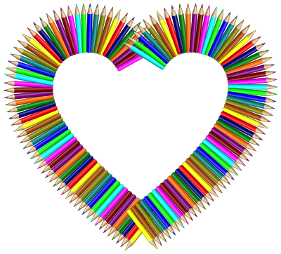 Colored Pencils Frame Mark II 2 clipart