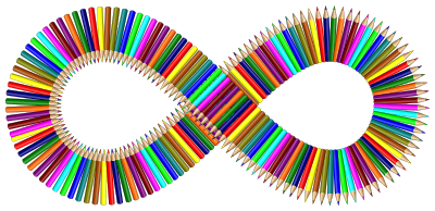 Colored Pencils Infinity clipart