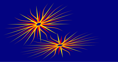 Colored star, sun clipart