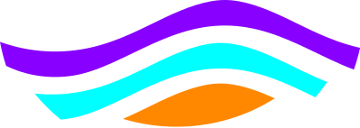 Colored waves clipart