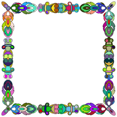 Colorful Abstract Frame 2 clipart
