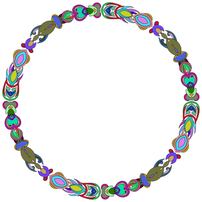 Colorful Abstract Frame 3 clipart