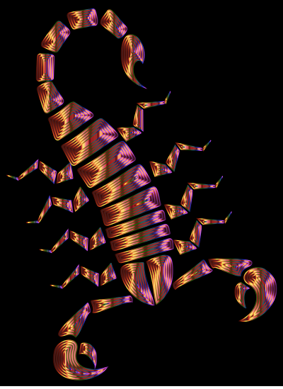 Colorful Abstract Tribal Scorpion 14 clipart