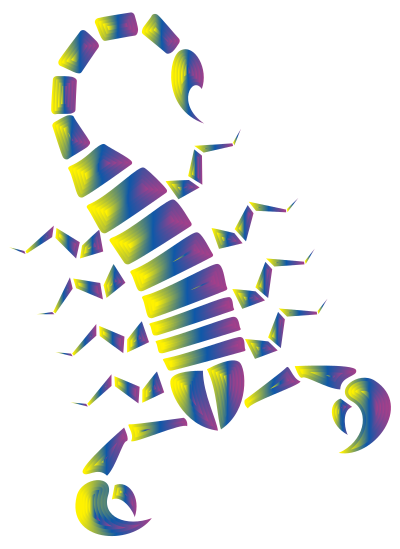 Colorful Abstract Tribal Scorpion 9 clipart