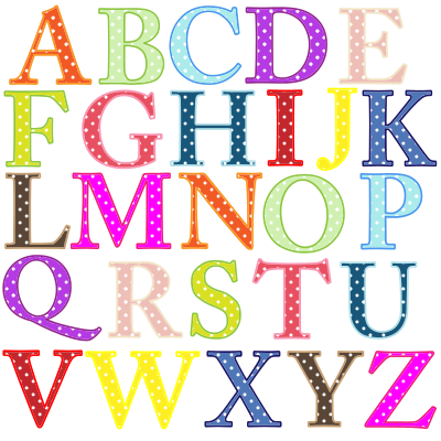 Colorful Alphabet Uppercase clipart