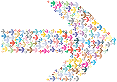 Colorful Arrows Fractal 2 clipart