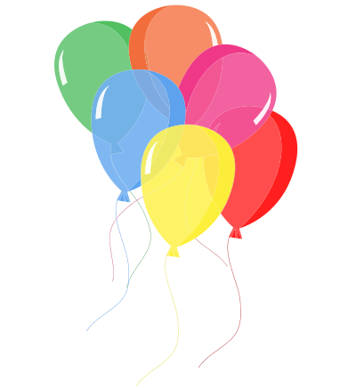 Colorful Balloons clipart