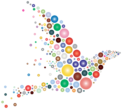 Colorful Circle Bird 2 clipart