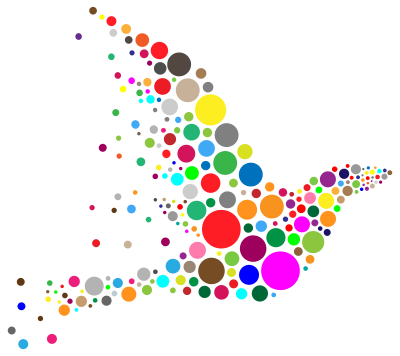 Colorful Circle Bird clipart