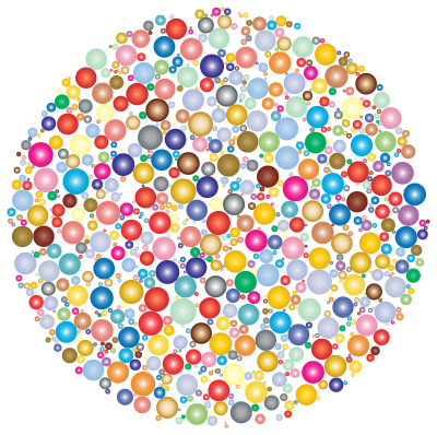 Colorful Circle Fractal 2 clipart