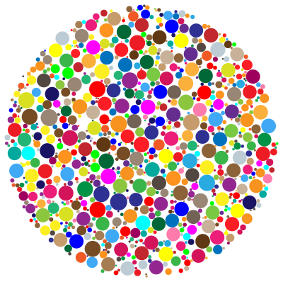 Colorful Circle Fractal clipart