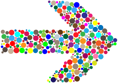 Colorful Circles Arrow clipart