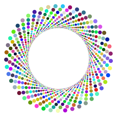 Colorful Circles Shutter Vortex 2 clipart