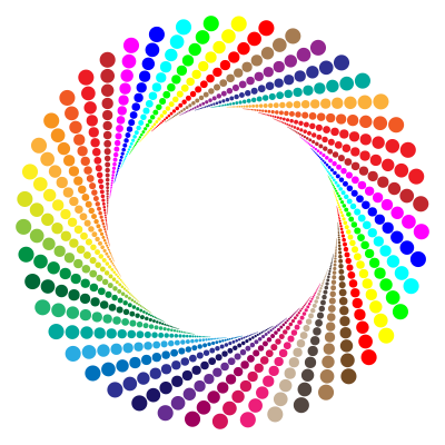Colorful Circles Shutter Vortex clipart