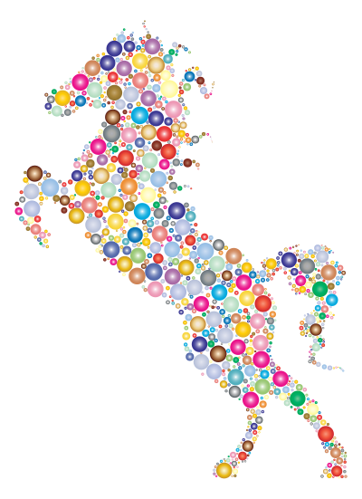 Colorful Circles Stallion 2 clipart
