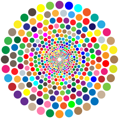 Colorful Concentric Circles Vortex clipart