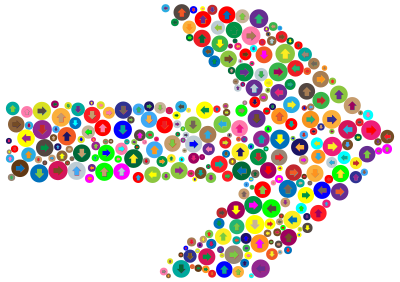 Colorful Confusion Arrow clipart