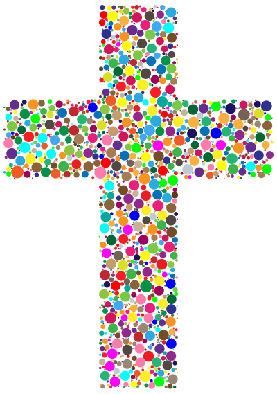 Colorful Cross Circles clipart