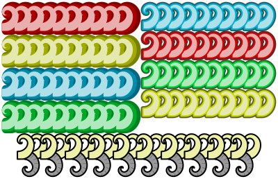 Colorful Curve Ornament clipart