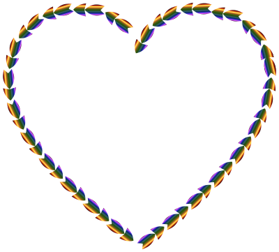 Colorful Direction Heart clipart