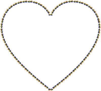 Colorful Direction Heart Smaller clipart