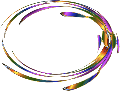 Colorful Elliptical Frame clipart