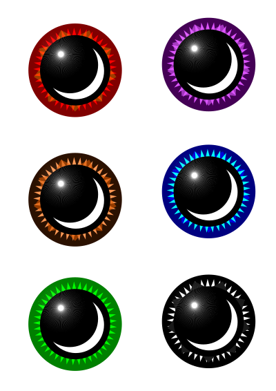 Colorful Eyes clipart