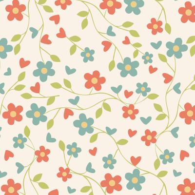 Colorful Floral Pattern Background 7 clipart
