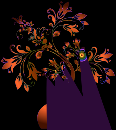 Colorful Floral Tree 10 clipart