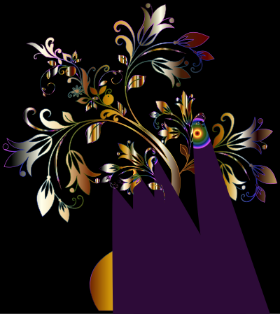 Colorful Floral Tree 11 clipart