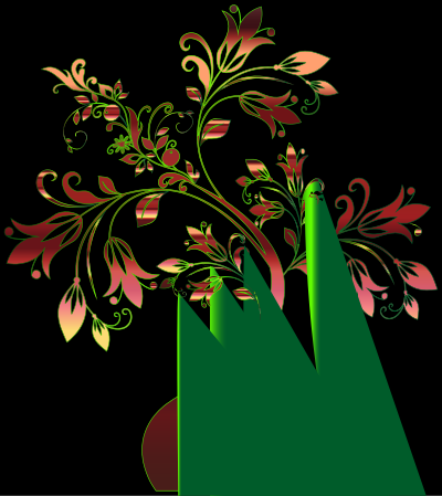 Colorful Floral Tree 12 clipart