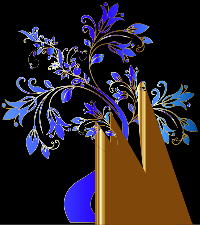Colorful Floral Tree 4 clipart