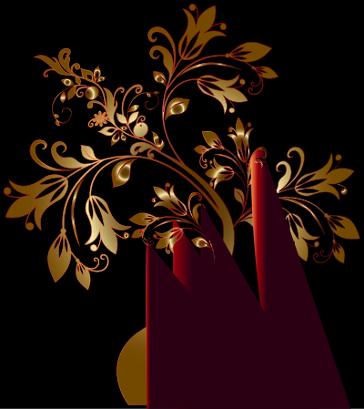 Colorful Floral Tree 6 clipart