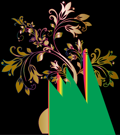 Colorful Floral Tree 7 clipart