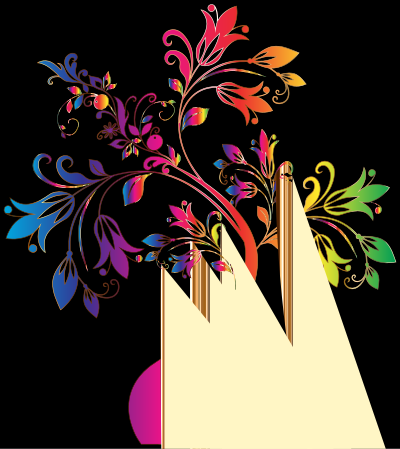 Colorful Floral Tree 8 clipart