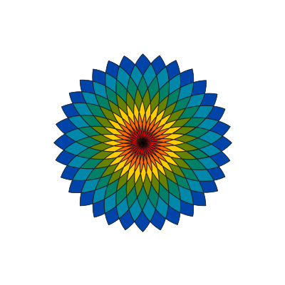 Colorful flower clipart