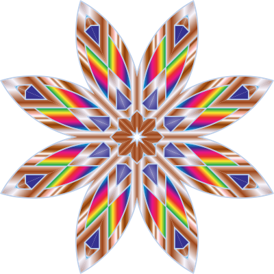 Colorful Flower Star clipart