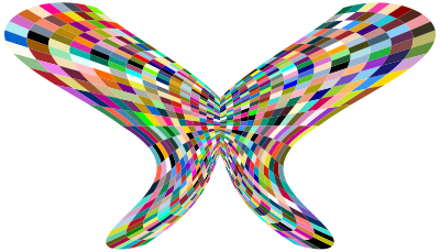 Colorful Geometric Butterfly clipart