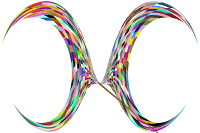 Colorful Geometric Butterfly 6 clipart