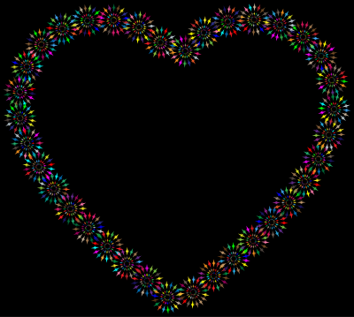 Colorful Geometric Heart clipart