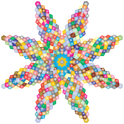 Colorful Geometric Star clipart