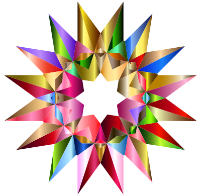 Colorful Geometric Star 5 clipart