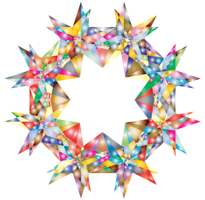 Colorful Geometric Star 7 clipart