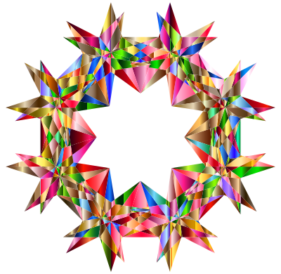 Colorful Geometric Star 7 Variation 2 clipart