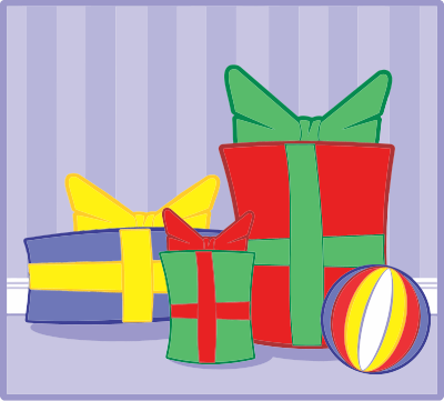 Colorful Gift Boxes Background clipart