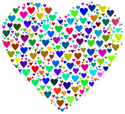 Colorful Heart Fractal clipart