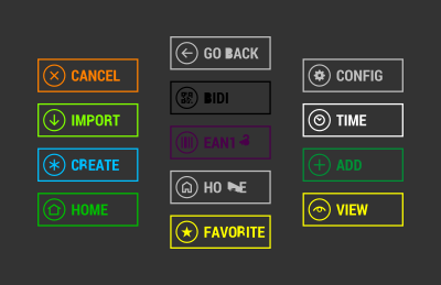 Colorful icons clipart