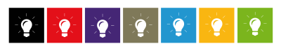 Colorful Idea Icons clipart