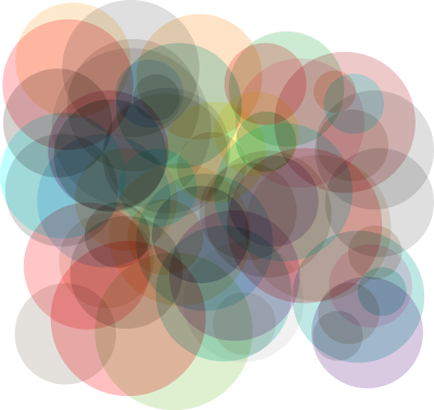 Colorful Overlapping Circles clipart