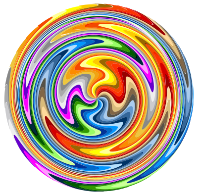 Colorful Paint Swirls Variation 2 clipart